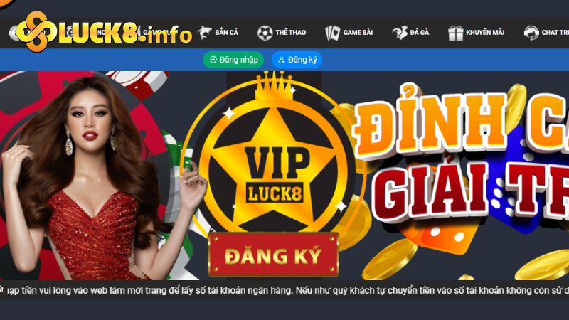 Nạp tiền Luck8 để trở thành thành viên VIP với nhiều đặc quyền